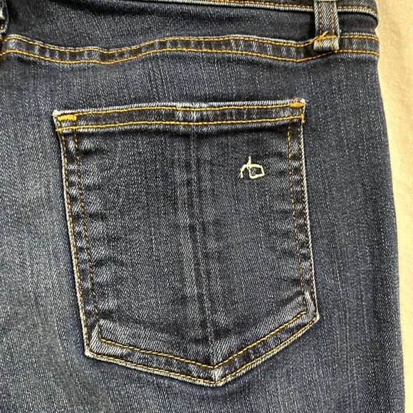 Rag & Bone Mid-Rise Skinny‎ Dark Wash Jeans Size 27 - Picture 4 of 9
